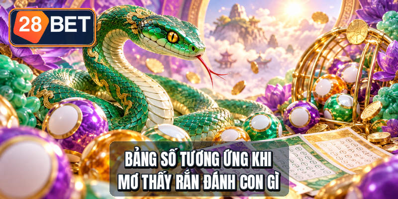 Bảng số tương ứng khi mơ thấy rắn đánh con gì
