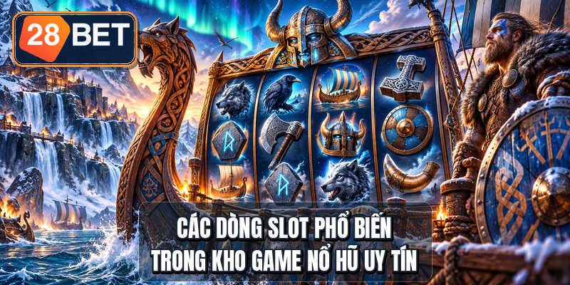 Game Nổ Hũ Uy Tín - 6 Tiêu Chí Và 4 Dòng Slot Các dòng slot phổ biến trong kho game nổ hũ uy tín