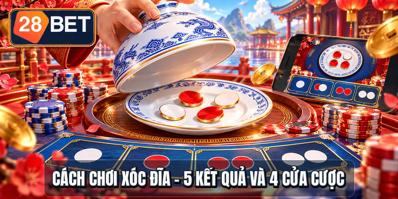 Cách Chơi Xóc Đĩa - 5 Kết Quả Và 4 Cửa Cược