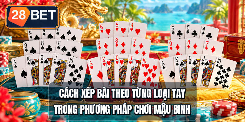 Cách xếp bài theo từng loại tay trong phương pháp chơi mậu binh