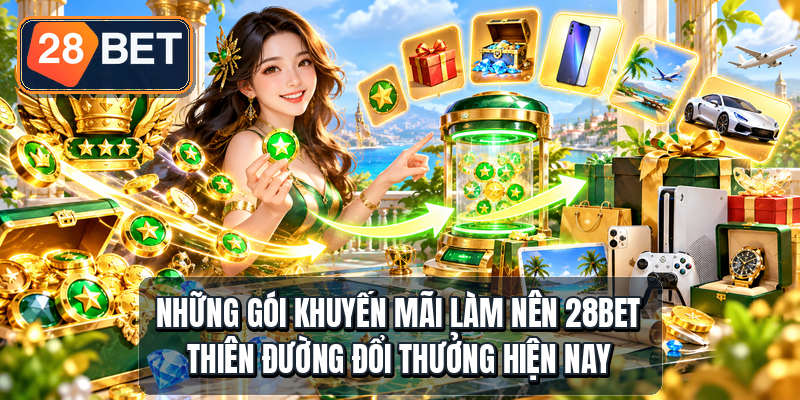 28BET Thiên Đường Đổi Thưởng - 5 Cấp VIP Hot Những gói khuyến mãi làm nên 28bet thiên đường đổi thưởng hiện nay