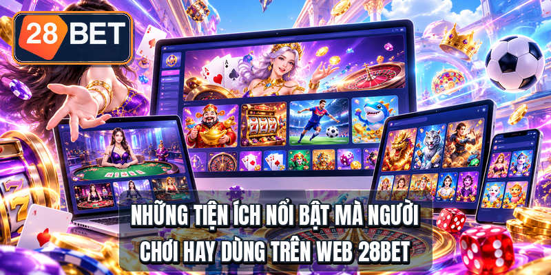 Những tiện ích nổi bật mà người chơi hay dùng trên web 28bet