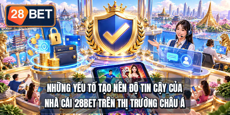 Nhà Cái 28BET - 5 Lý Do Lọt Top Uy Tín Châu Á Những yếu tố tạo nên độ tin cậy của nhà cái 28bet trên thị trường châu Á
