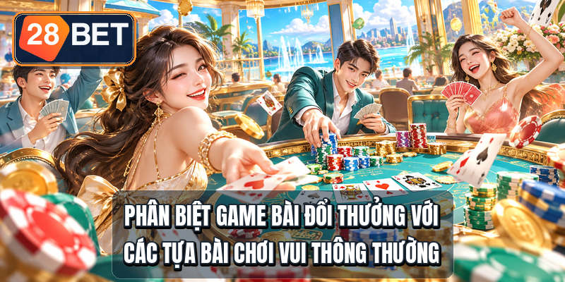 Game Bài Đổi Thưởng - 6 Tiêu Chí Chọn Cổng An Toàn Phân biệt game bài đổi thưởng với các tựa bài chơi vui thông thường