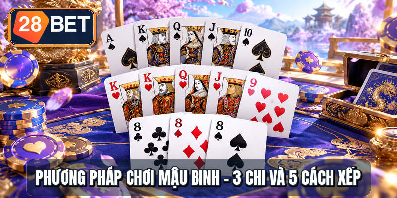 Phương Pháp Chơi Mậu Binh - 3 Chi Và 5 Cách Xếp