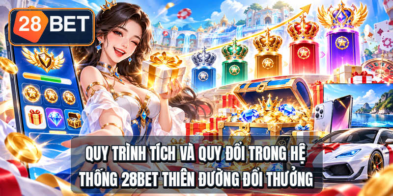 28BET Thiên Đường Đổi Thưởng - 5 Cấp VIP Hot Quy trình tích và quy đổi trong hệ thống 28bet thiên đường đổi thưởng