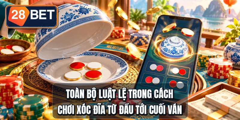 Toàn bộ luật lệ trong cách chơi xóc đĩa từ đầu tới cuối ván