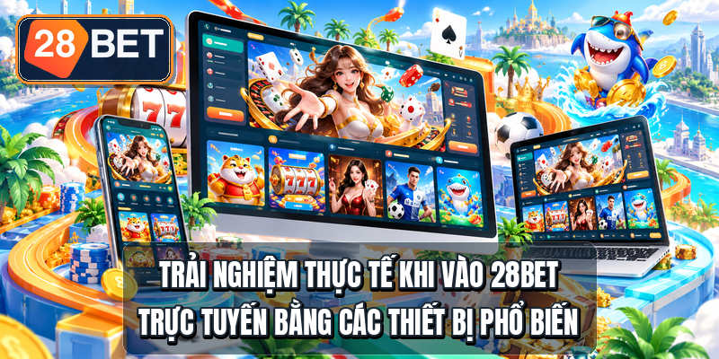 Trải nghiệm thực tế khi vào 28bet trực tuyến bằng các thiết bị phổ biến
