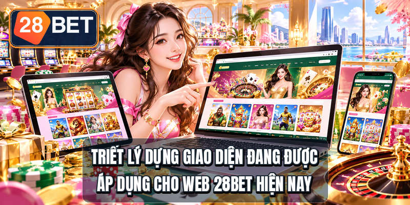 Triết lý dựng giao diện đang được áp dụng cho web 28bet hiện nay